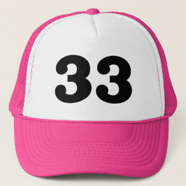 Gorra De Camionero Número "33"