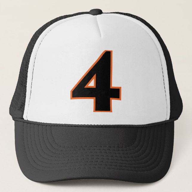 Gorra De Camionero Número "4" (Anverso)