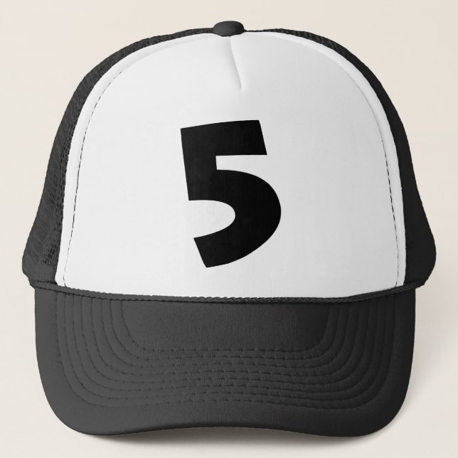 Gorra De Camionero Número "5" (Anverso)