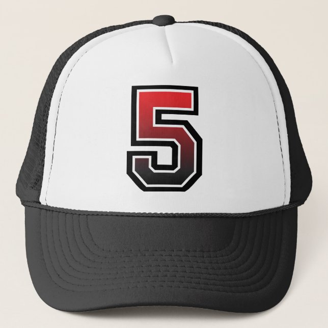 Gorra De Camionero Número "5" (Anverso)