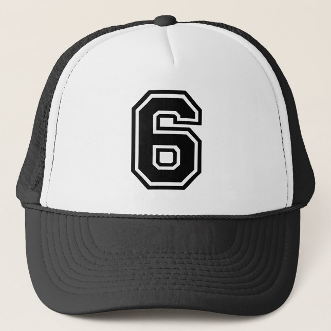Gorra De Camionero Número 6 Clásico (Anverso)