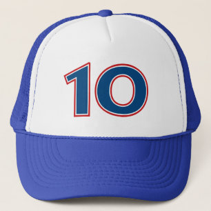 Gorra De Camionero Número azul 10
