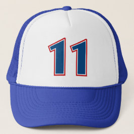 Gorra De Camionero Número azul 11