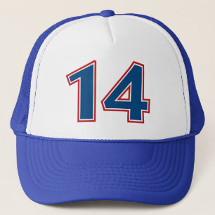 Gorra De Camionero Número azul 14