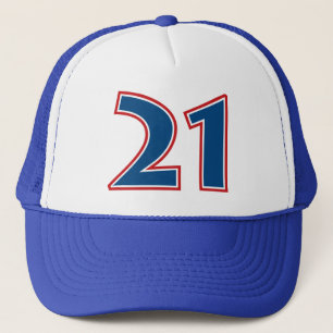 Gorra De Camionero Número azul 21