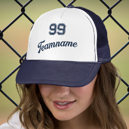 Gorra De Camionero Número de jugador de Personalizado de béisbol de l