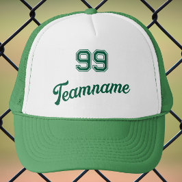 Gorra De Camionero Número de jugador del Personalizado de béisbol ver
