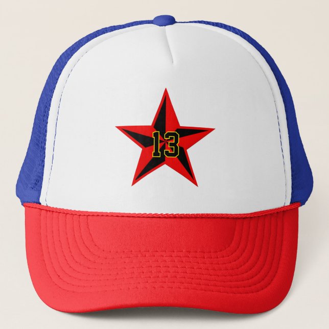 Gorra De Camionero Número de suerte (Personalizable) (Anverso)