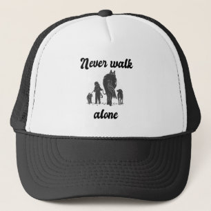 Gorra De Camionero Nunca camine solo Farmer Animal Lover