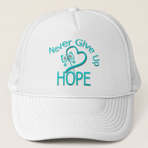 Gorra De Camionero Nunca dé para arriba a esperanza el cáncer ovár