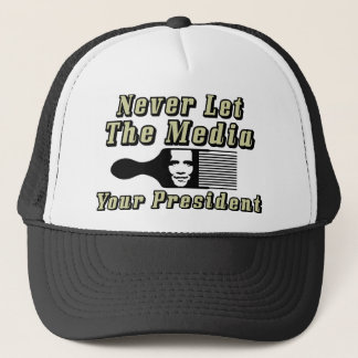 Gorra De Camionero ¡Nunca deje los medios escogen a su presidente!