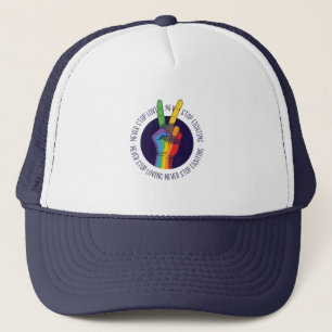 Gorra De Camionero Nunca dejes de amar y nunca dejes de luchar contra