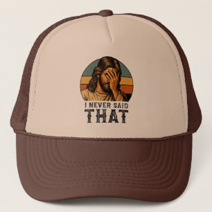 Gorra De Camionero Nunca Dije Que Jesús Meme Gracioso Cristiano