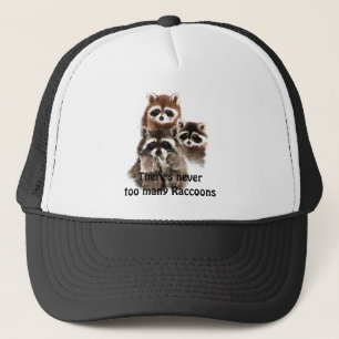 Gorra De Camionero Nunca hay demasiados Raccoons Cute Animal