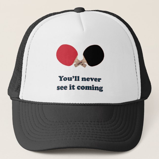 Gorra De Camionero Nunca lo veo venir Ping Pong (Anverso)