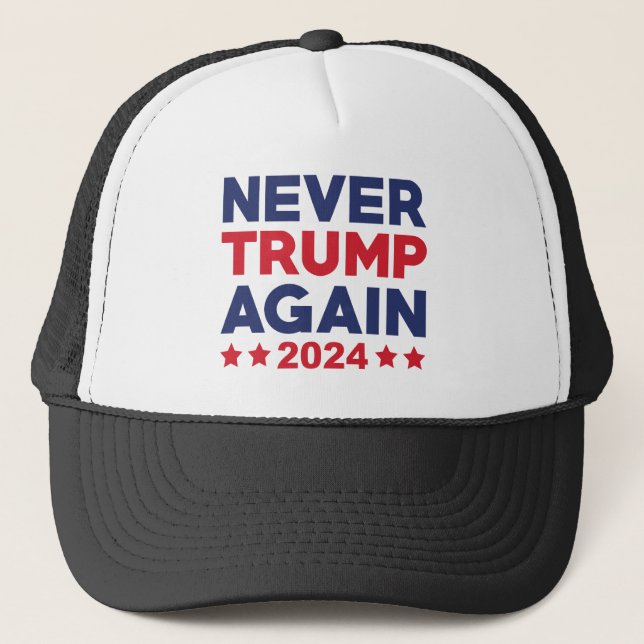 Gorra De Camionero Nunca más Trump 2024 (Anverso)