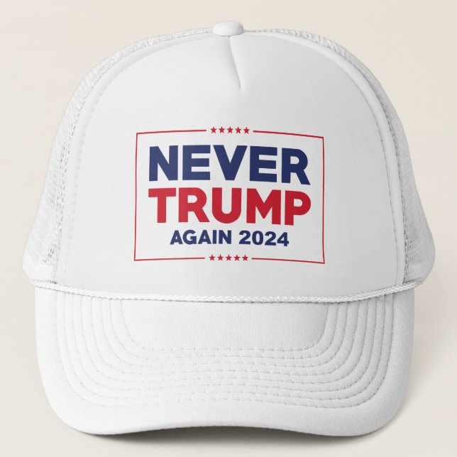Gorra De Camionero Nunca más Trump 2024 (Anverso)
