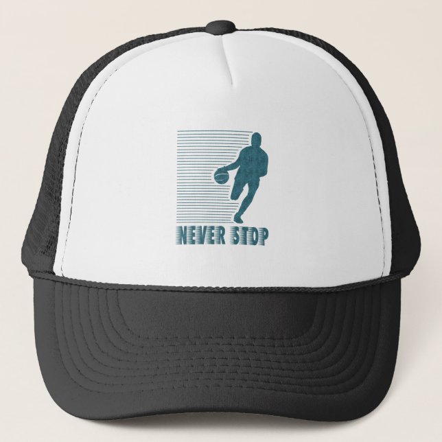 Gorra De Camionero Nunca pare: Baloncesto (Anverso)