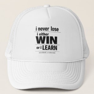 Gorra De Camionero Nunca Pierdo O Gano O Aprendo Motivacional