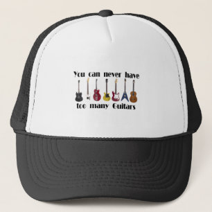 Gorra De Camionero Nunca puedes tener demasiados regalos de guitarra