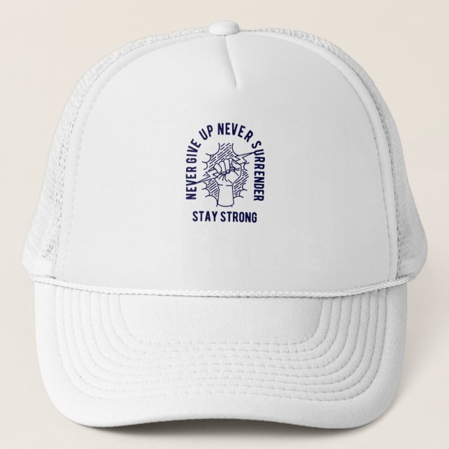 Gorra De Camionero Nunca rendirse (Anverso)