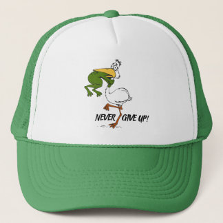 Gorra De Camionero Nunca renuncies a la garganta de ranas