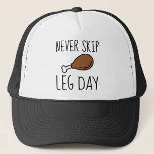 Gorra De Camionero Nunca salte el día de la pierna