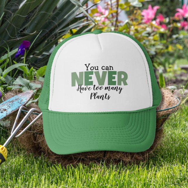 Gorra De Camionero Nunca Se Puede Tener Demasiadas Plantas Graciosas  (Subido por el creador)