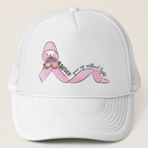Gorra De Camionero Nunca te rindas sin luchar contra el cáncer de mam