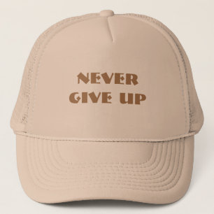 Gorra De Camionero Nunca te rindas Texto nombre Khaki y color Khaki