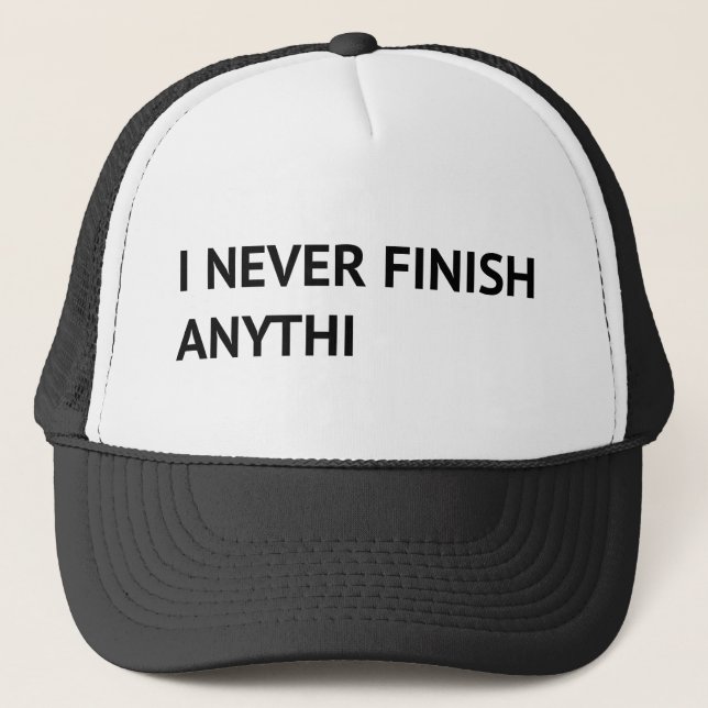 Gorra De Camionero Nunca Termino Nada (Anverso)