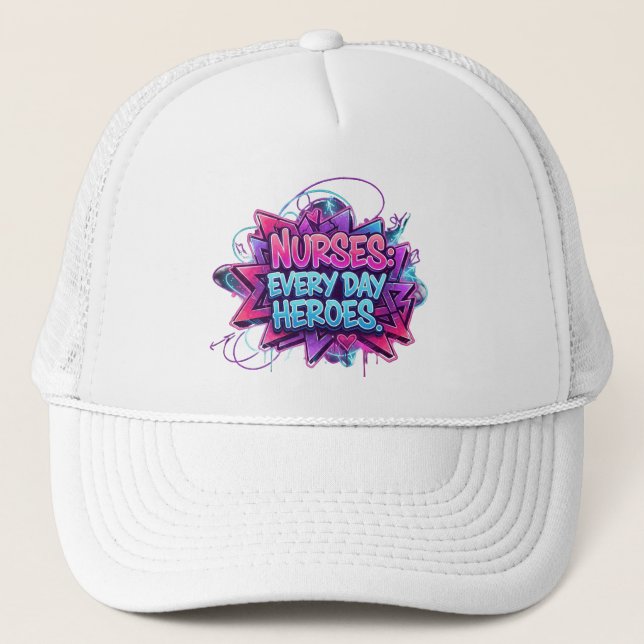 Gorra De Camionero Nurse off Duty Cap“ – Stylische Auszeit für Pflege (Anverso)