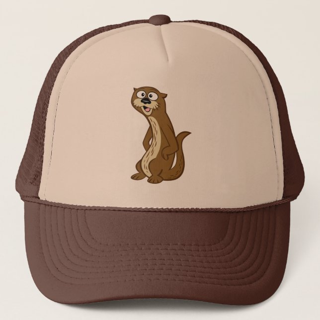 Gorra De Camionero Nutria de Rick el | Reggie del guardabosques (Anverso)