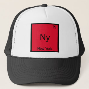 Gorra De Camionero Ny - Camiseta de símbolo de química de la ciudad d