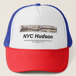 Gorra De Camionero NYC Dreyfuss Hudson Steam Locomotive. Profile