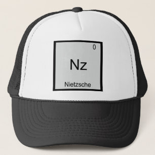 Gorra De Camionero Nz - Nietzsche Elemento Divertido Química Símbolo 