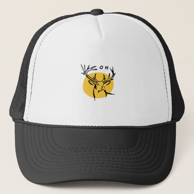Gorra De Camionero O Dear O Dear Yellow Artistic Style  (Anverso)