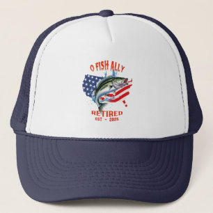 Gorra De Camionero "O-FISH-ALLY retirado: Orgulloso, libre y pescador