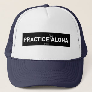 Gorra De Camionero Oahu - Practica Aloha Shaka (ahorca)