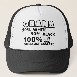Gorra De Camionero Obama: ¡Bastardo socialista del 100%!