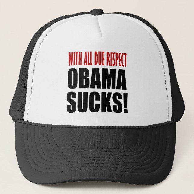 Gorra De Camionero Obama chupa (Anverso)