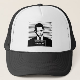 Gorra De Camionero Obama - enemigo público número uno