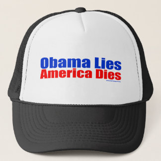 GORRA DE CAMIONERO OBAMA MIENTE LOS DADOS DE AMÉRICA