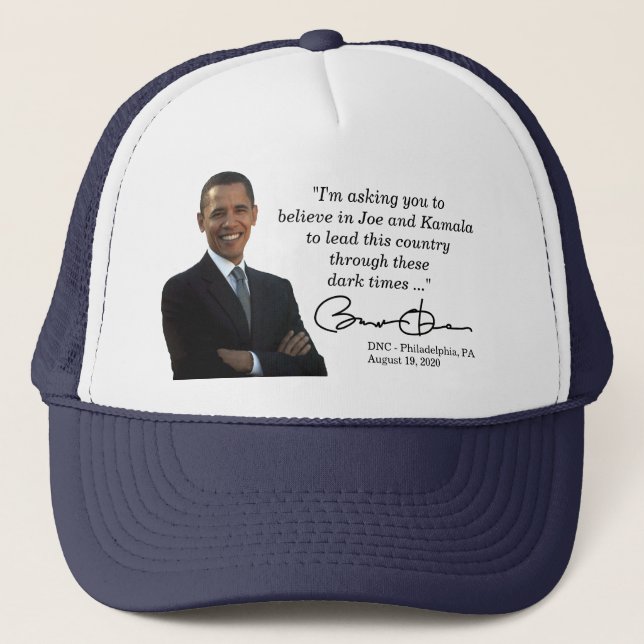 Gorra De Camionero Obama para el discurso de Biden Harris en las elec (Anverso)