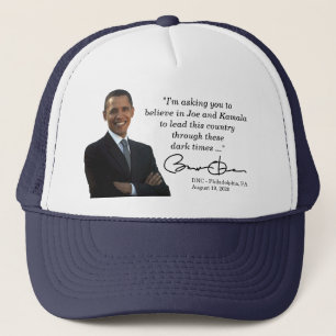 Gorra De Camionero Obama para el discurso electoral DNC de Biden Harr
