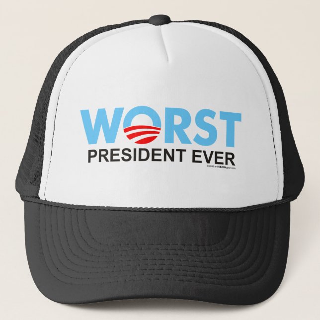 Gorra De Camionero Obama WorstEver (Anverso)