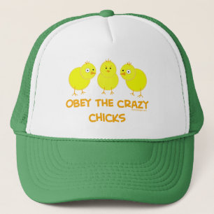 Gorra De Camionero Obedezca los polluelos locos