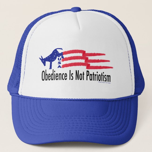Gorra De Camionero Obediencia Patriotismo (Anverso)