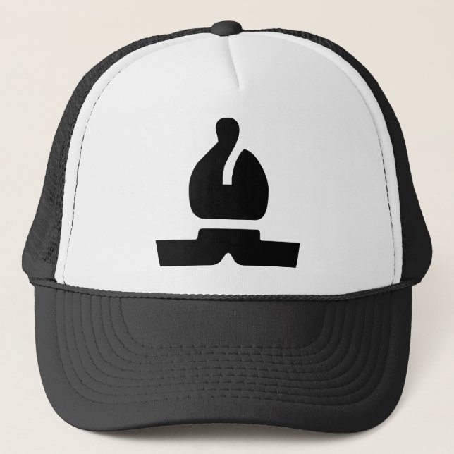 Gorra De Camionero Obispo negro (Anverso)