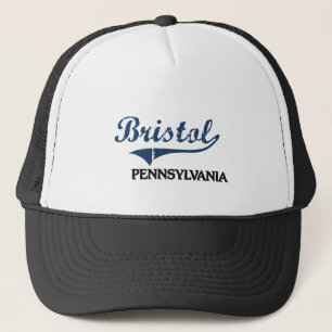 Gorra De Camionero Obra clásica de la ciudad de Bristol Pennsylvania